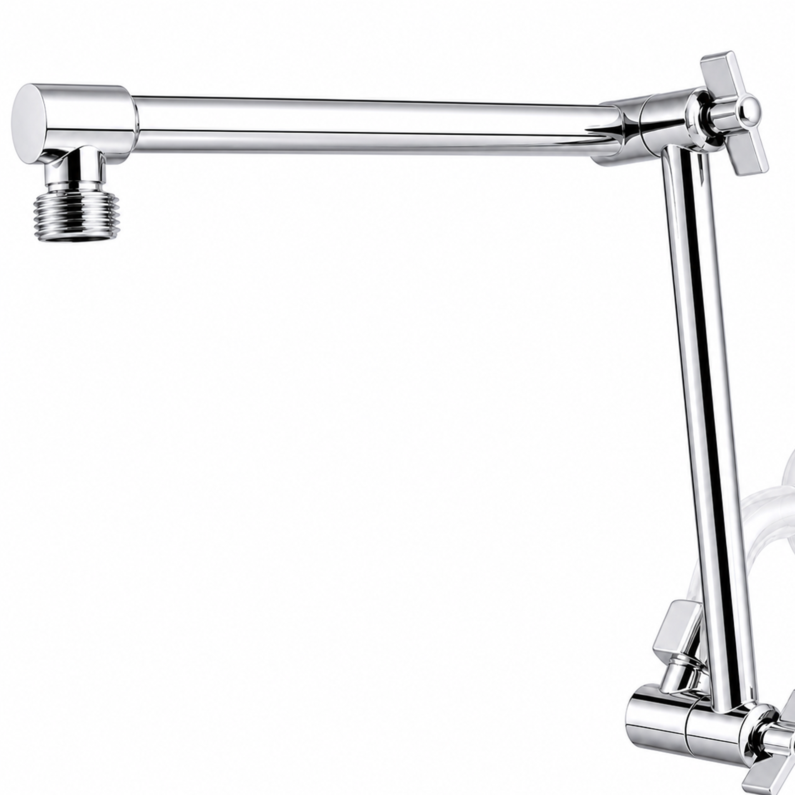 RLKDKJ 16-inch adjustable shower extension arm
