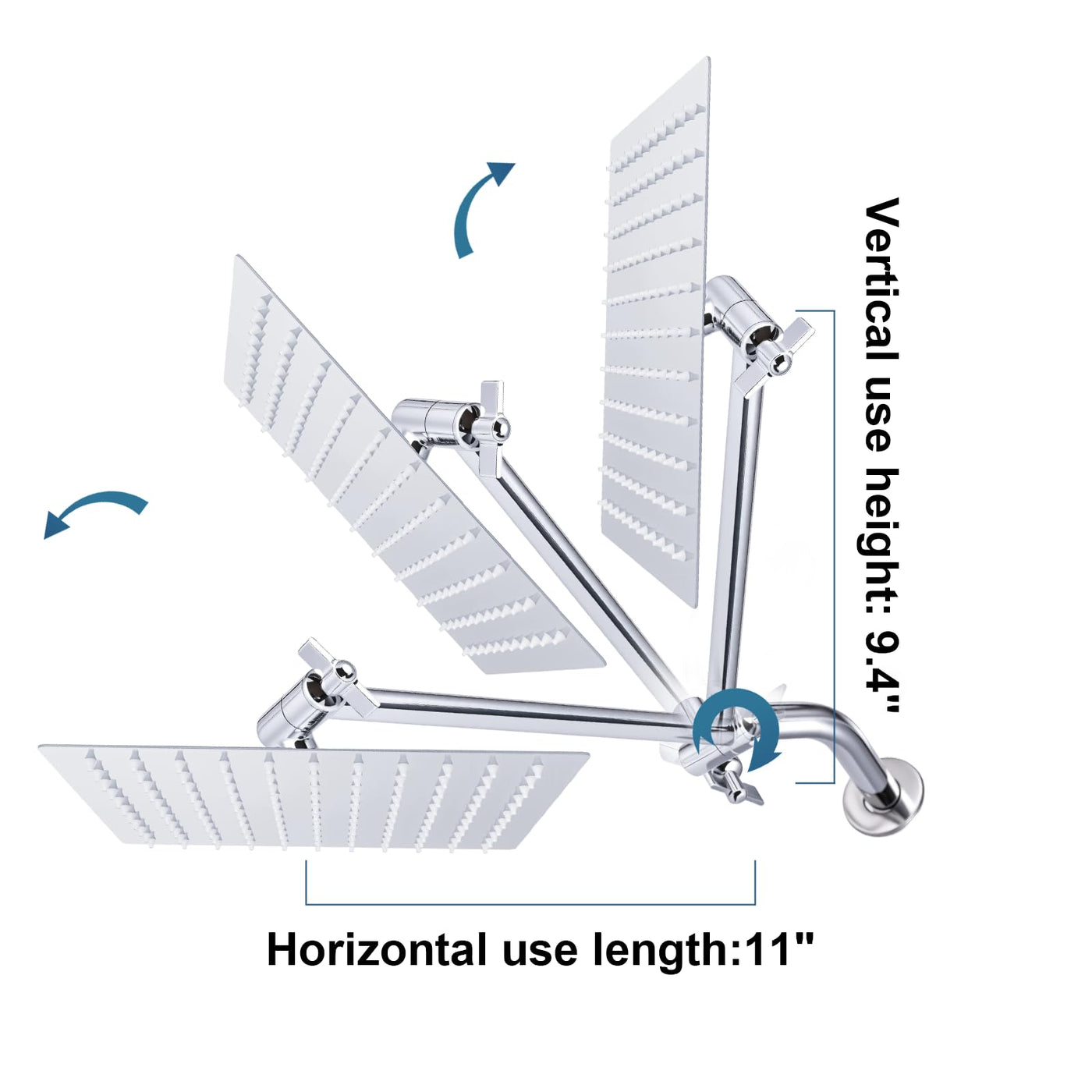 RLKDKJ 9-inch Shower Extension Arm