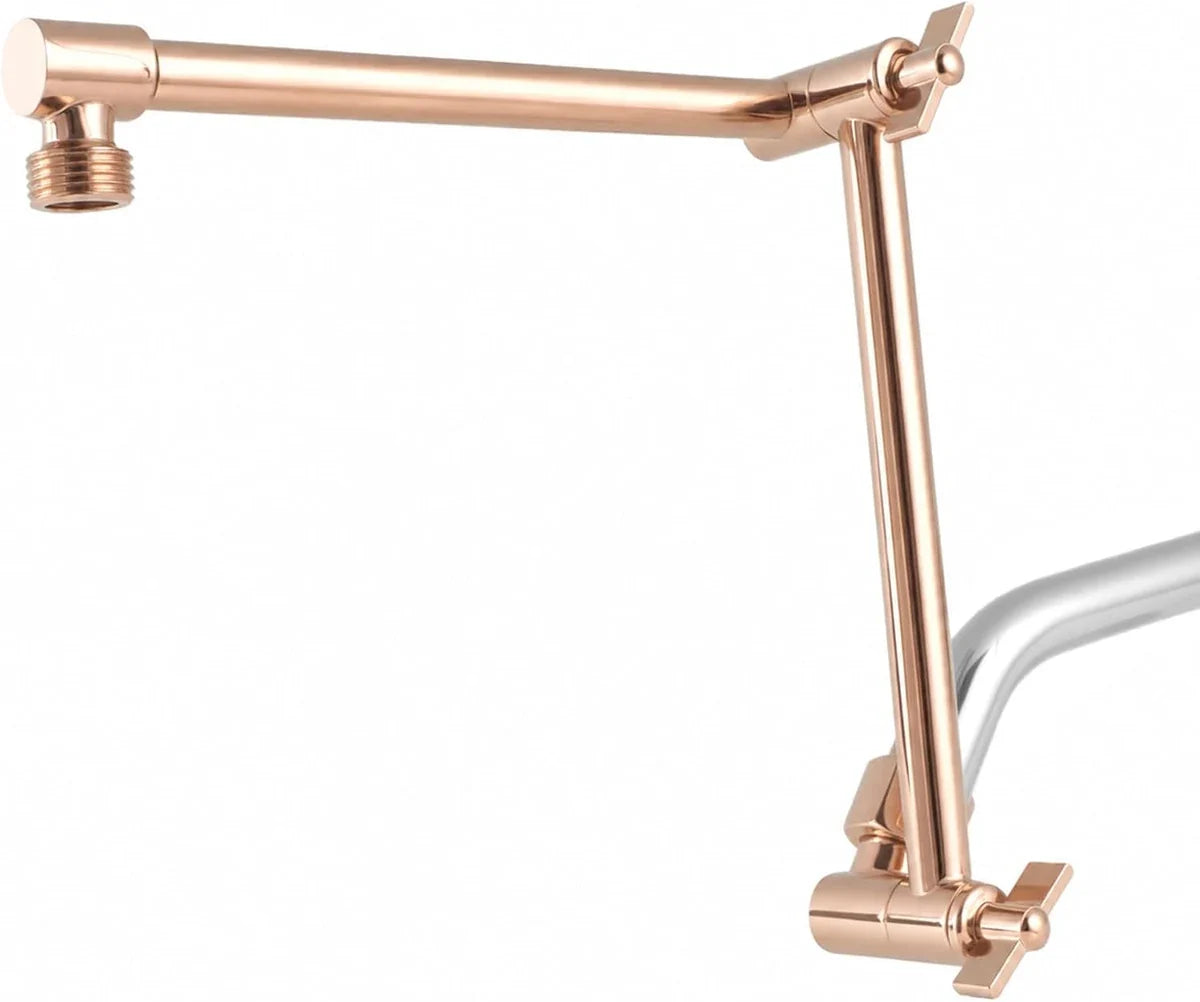 16-inch Rose Gold shower extension