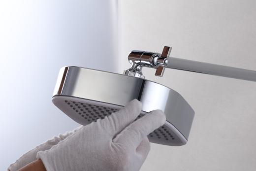 Attaching a compatible shower head to the ShowerReach extension