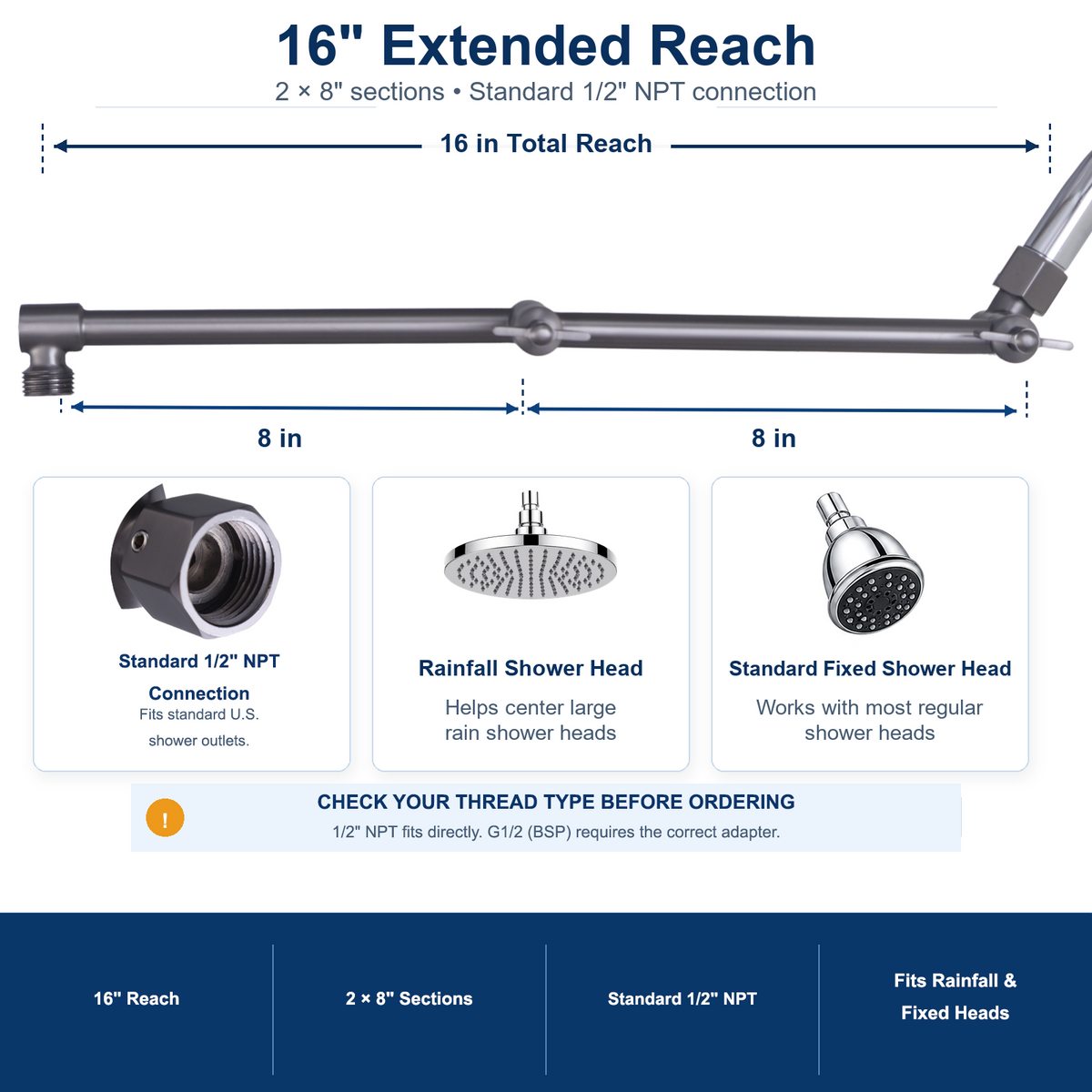 16-inch Brushed Gunmetal dimensions