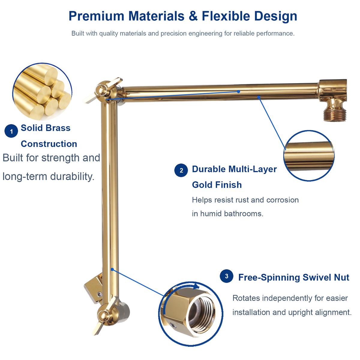 16-inch Polished Gold materials