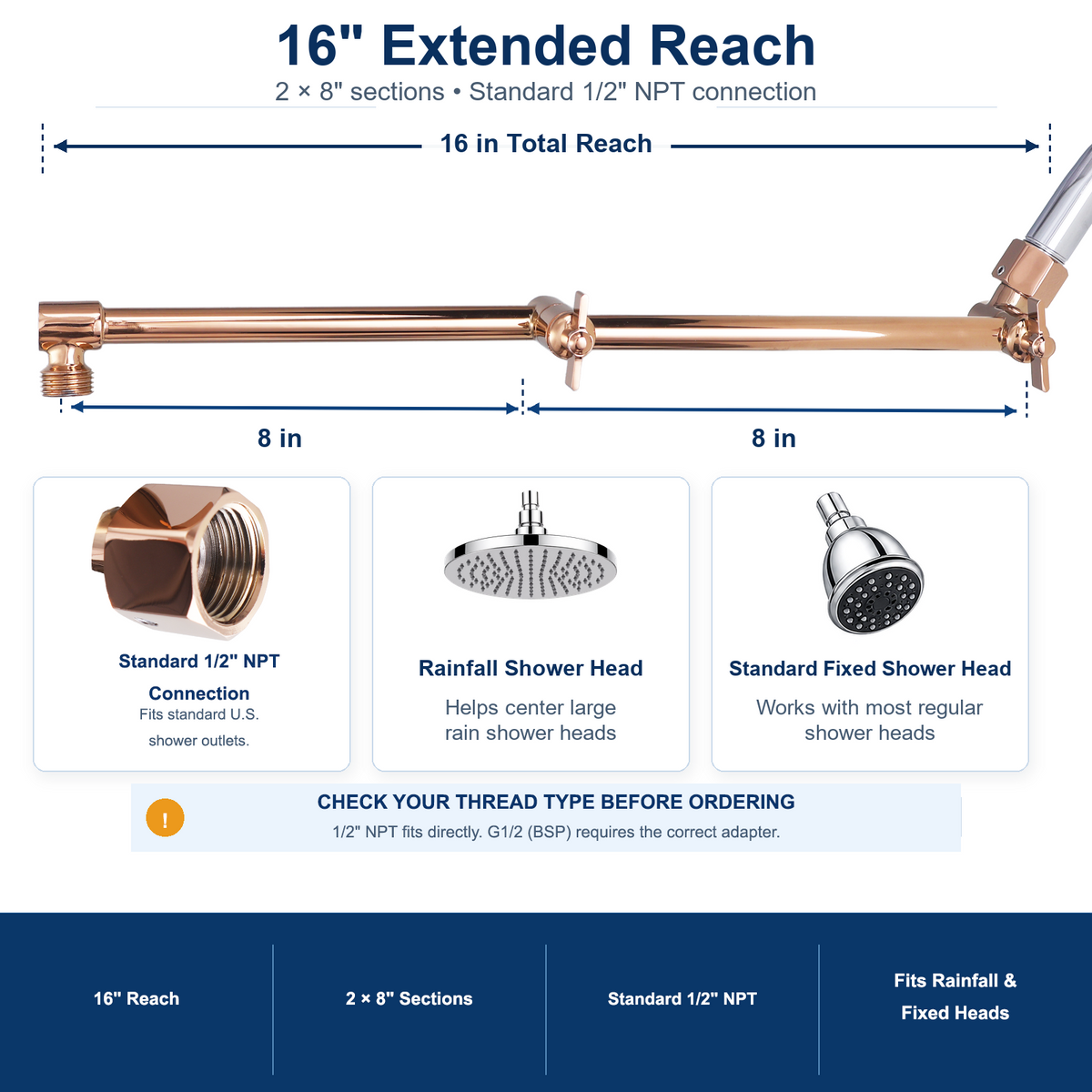 16-inch Rose Gold dimensions